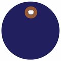 Bsc Preferred 2'' Blue Plastic Circle Tags, 100PK S-12329BLU